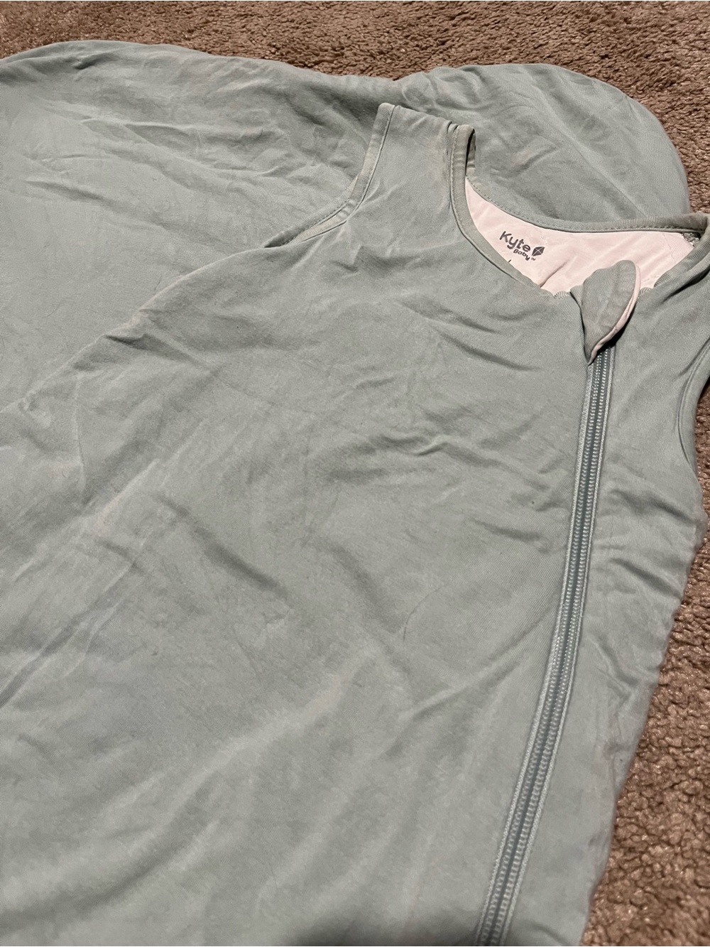 Kyte BABY Sleeveless Zip Swaddle Sack in Sage